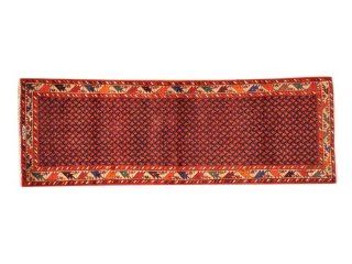 Hand Knotted 4'X10' Wide Runner 100% Wool Persian Sarouk Mir Oriental Rug Sh1955  