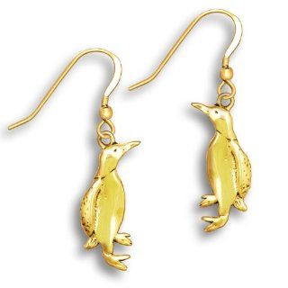 14k Gold Penguin Earrings by The Magic Zoo Merry Rosenfield Jewelry