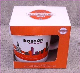 Dunkin Donuts Limited Edition Destination Mugs   New York   Boston   Florida   Chicago (Boston) Kitchen & Dining