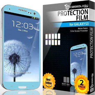 Caseology HD Clarity Color Screen Protector Compatible with Samsung Galaxy S3 [Revised Version] (Sky Blue) Cell Phones & Accessories