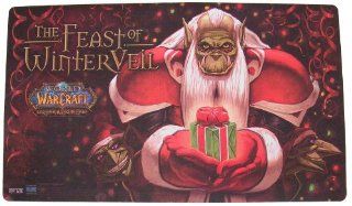 World of Warcraft WoW TCG Card Game Playmat Feast of Winterveil Holiday Celebration  Other Products  