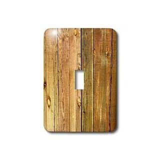 3dRose LLC lsp_100381_1 Photo of Large Wooden Planks Single Toggle Switch   Switch Plates  