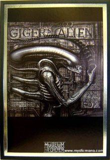 Gigers Alien Framed & Dry Mounted With Silver Metallic Matting 25x37   Prints
