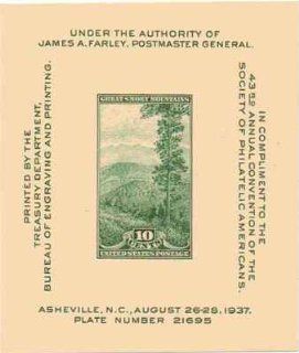 Great Smokey Mountains Souvenir Sheet 10 Cent US Postage Stamps NEW Scot 797 