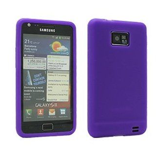 Purple Silicone Skin for Samsung Galaxy S II SGH i777 Cell Phones & Accessories