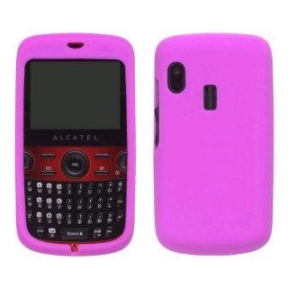 Silicone Gel Skin Case for Alcatel OT 800 (Fuchsia Pink) Cell Phones & Accessories