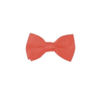Solid Color Boys Bowtie   Coral Bow Ties Clothing