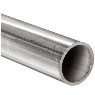 Stainless Steel 304L Welded Round Tubing, 7/8" OD, 0.777" ID, 0.049" Wall, 72" Length Industrial Metal Tubing