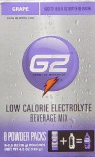 G2 Powder Packs Low Calorie Electrolyte Water Beverage Mix, GRAPE Flavors, 8 Packets (PACK of 3)  Energy Drinks  Grocery & Gourmet Food