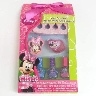 Disney Minnie Mouse Bow tique 6pc Beauty set   includes Nail Polishes, Pedicure Set, File & More Toys & Games