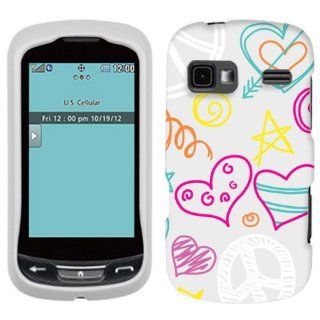 LG Freedom Peace Love on White Hard Case Phone Cover Cell Phones & Accessories