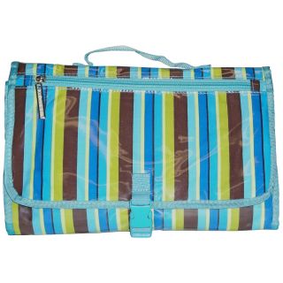 Kalencom Quick Change Kit   Monkey Stripes   Blue   Designer Diaper Bags