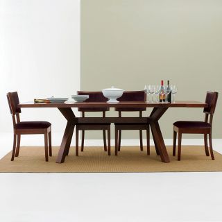 Stockton Rectangular Trestle Dining Table and Kennedy Chairs   Dining Table Sets