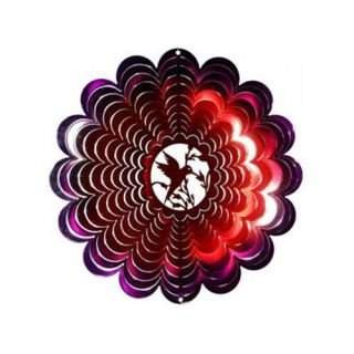 Next Innovations Hummingbird Red Purple Wind Spinner   12 in.   Wind Spinners
