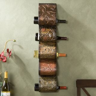 Florenz Wall Mount 5 Bottle Wine Rack   Wine Racks