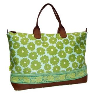 Amy Butler for Kalencom Wanderlust Collection Meris Duffle Bag   Poppies Green   Sports & Duffel Bags