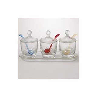 Gemco Classic Dessert Toppings Set Condiment Pots Kitchen & Dining