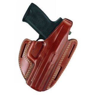 Gould & Goodrich Three Slot Pancake Holster, Chestnut Brown, Right Hand   S&W M&P 803 MPC  Gun Holsters  Sports & Outdoors