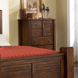 Progressive Furniture Trestlewood 6 Drawer Chest   Mesquite Pine   Dressers & Chests