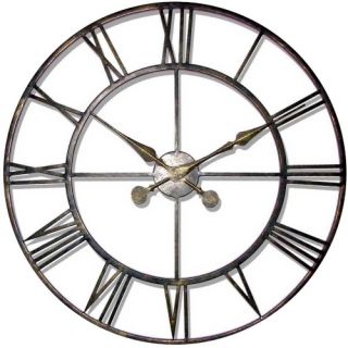 Infinity Instruments The Iron Tower 29.75 Inch Wall Clock   Wall Clocks