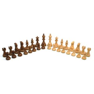 WE Games English Staunton Sheesham Chessmen   3.75 in. King   Chess Pieces