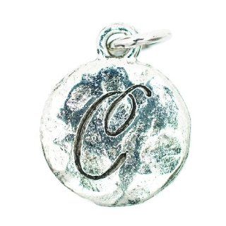 Beaucoup Designs   Monogram Silver Charm   "C" Jewelry