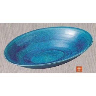 bowls kbu009 01 782 [15.36 x 11.42 x 2.76 inch] Japanese tabletop kitchen dish Shigaraki bowl large blue glass bowl•type Sheng [39x29x7cm] farm product inn restaurant Japanese commercial kbu009 01 782 Kitchen & Dining