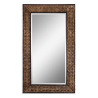 Achava Oversized Woven Metal Wall / Leaning Floor Mirror   42.5W x 71.75H in.   Wall Mirrors