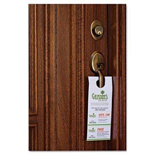 3 Pack Door Hanger with Tear Away Cards, 4 1/4 x 11, Matte White, 80 Doorhangers by AVERY DENNISON (Catalog Category )