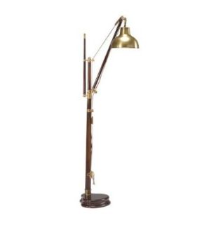 Wildwood Lamps 15701 Tommy Bahama 1 Light Floor Lamps in Wood And Antiqued Solid Brass    