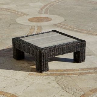 RST Resort Collection Coffee Table   Espresso Rattan   Patio Tables