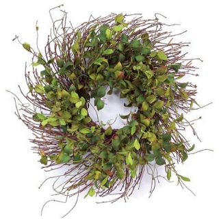 26 in. Leaf and Grapevine Polyester Wreath   Wreaths