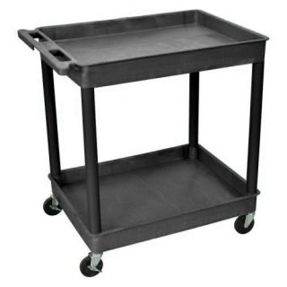 Luxor 2 Shelf Tub Cart   Tool Chests & Cabinets
