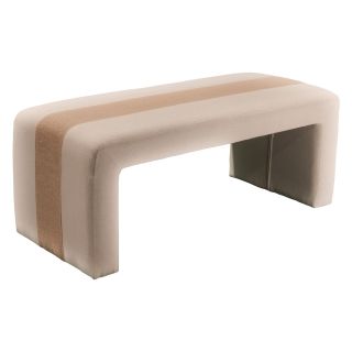 Best Selling Home Decor Beige Fabric Bench Ottoman   Ottomans