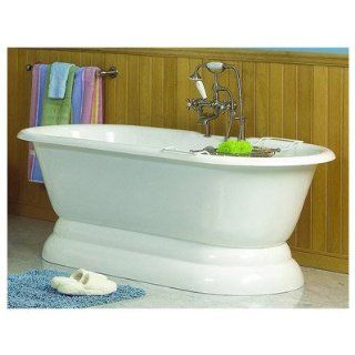 Sunrise Specialty Double Ended Pedestal Tub 806 826 White   Clawfoot Bathtubs  