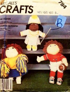 McCall's 784 Crafts Sewing Pattern Soft Sculpture Sporty Doll Clothes