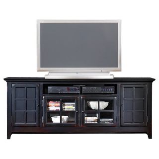 Transitional Entertainment TV Stand in Black   TV Stands