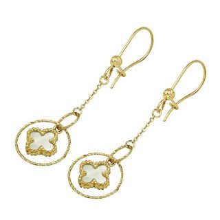 14K Yellow Gold Polished 50mm(H) x 15mm(W) Fancy Dangle Hanging Earrings for Women Reeve and Knight Jewelry