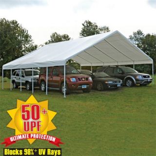 ShelterLogic 30 ft. Canopy White Replacement Cover for 2 3/8 in. Frame   Canopy Accessories