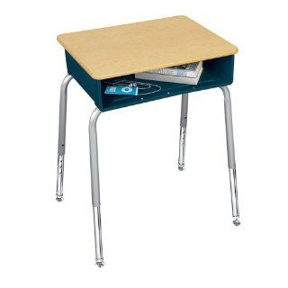 785 Series Open Front School Desk   Plastic Book Box   Solid Plastic Top   Childrens Desks