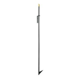 49 in. Poker   Aerator   powder coated Black with Brass   Fireplace Tools