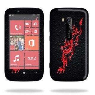 MightySkins Protective Skin Decal Cover for Nokia Lumia 822 Cell Phone T Mobile Sticker Skins Red Dragon Cell Phones & Accessories