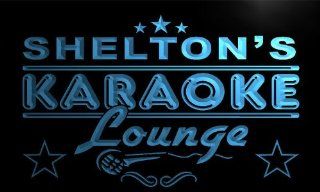 pk785 b Shelton's Karaoke Lounge Bar Beer Club Neon Light Sign  