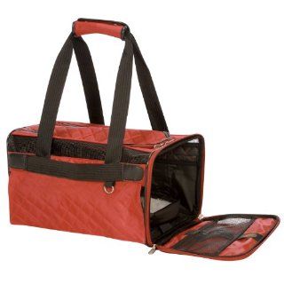 Ultimate Pet Carrier in Red with Black Trim Size Large  Soft Sided Pet Carriers 