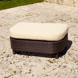 Source Outdoor Tahiti All Weather Wicker Ottoman   Wicker Chairs & Seating