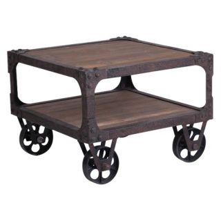 New Rustics Home Rustic Industrial End Table   End Tables