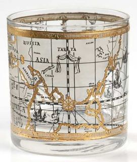 Cera Glass Maps Double Old Fashioned   Decal, Maps, Barware