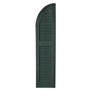 Perfect Shutters 7W in. Louvered Arch Top Vinyl Shutters   Exterior Window Shutters