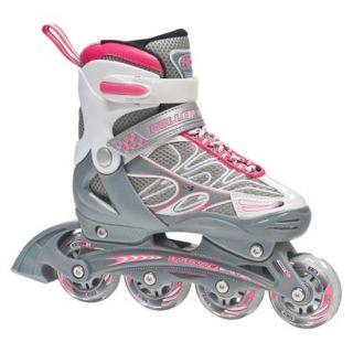Roller Derby ZX 9 Girls Skate Pack   Pink/Silver/White (Small)