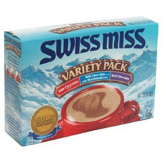 Swiss Miss Hot Cocoa Mix, 3 Flavor Variety Pack (Milk Chocolate, Milk Chocolate with Marshmallows & Rich Chocolate), 10 Count Envelopes (Pack of 12)  Grocery & Gourmet Food